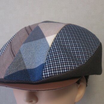 魅せる帽子☆チェック&チェックが楽しい♪ハンチング