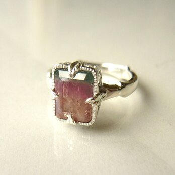 「M様オーダー品　トルマリンの植物の指輪」