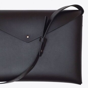 basic shoulder bag M #black / ベーシックショルダーバッグM #黒