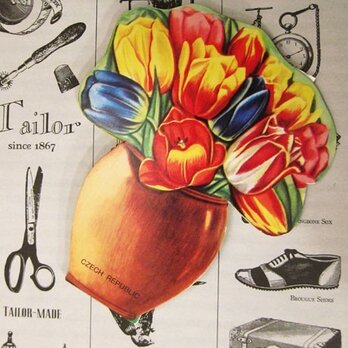 チェコ GALANT社　針しごとセット 花瓶の画像