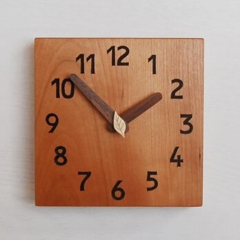 15cm×15cm 掛け・置き時計 ﾁｪﾘｰ【1608】の画像