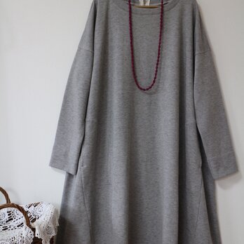 ★上質コットン  裏毛ニットワンピース★一枚限定