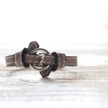 ＜新色グレージュ＞knot ring braceletの画像