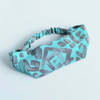 お手入れ簡単！とろりとした肌ざわり、ヘアバンド（aqua）