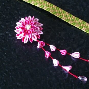 つまみ細工　大輪菊の２wayクリップの画像