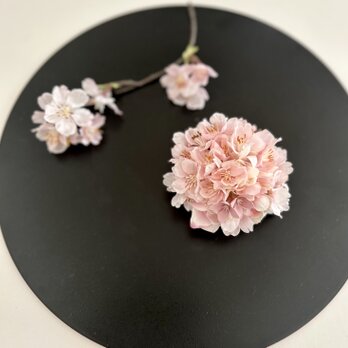 桜のコサージュ「受注制作」の画像