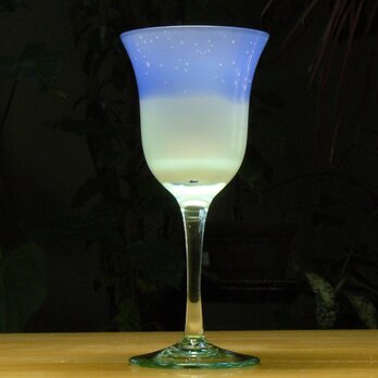 星降るワイングラス～春の星座　水色×青　（1個）の画像
