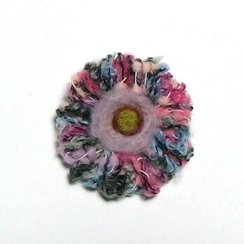 糸のお花のブローチ ミニの画像