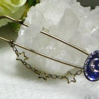 ミッドナイトムーンキルトピン　