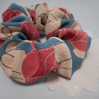 正絹・和柄のシュシュ（懐古春）