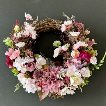 Sakura & Dahlia wreath IIVの画像