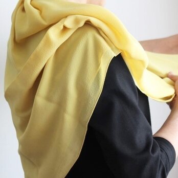 日本色　橡＜檸檬Ⅱ＞silkスカーフの画像