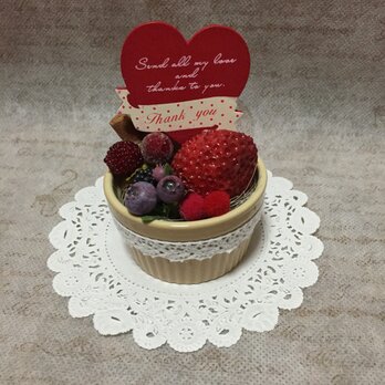 スフレの母の日アレンジ(S) Thank youピック