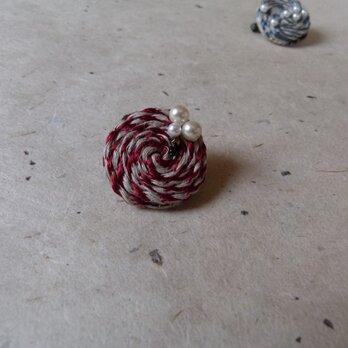 ブローチ*linen-R