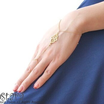 【14KGF】Ring Bracelet, Matt Gold Oriental Filigreeの画像