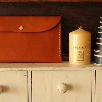 ■ PACAPOCO　通帳・パスポートケース【 camel brown 】