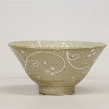 つる草　お茶碗　モカ　tt-109