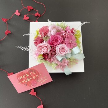 結婚お祝いや母の日プレゼント♡プリザーブドフラワーフレームの画像