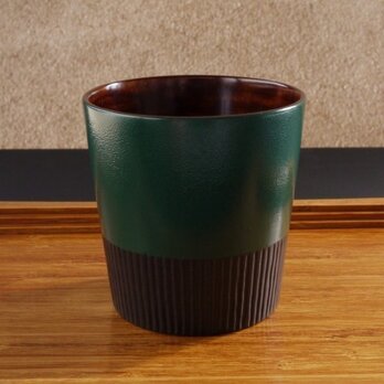 フリーカップ／グリーン＆ブラック・２トーンの画像