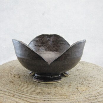 陶器　割山椒小鉢（呉須いらぼ釉）の画像