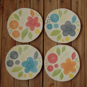 tataki plate - flower -の画像