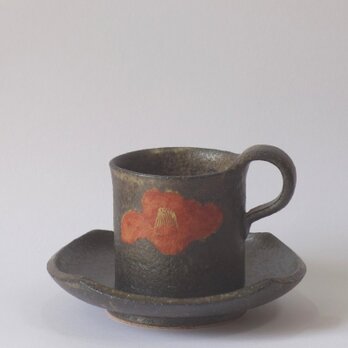 紅椿紋カップ&ソーサーセット