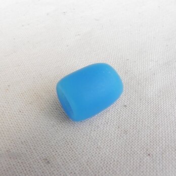 「素」シンプルなガラスの帯留め　空色