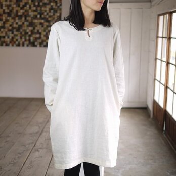 エシカルヘンプコクーンワンピース アイボリーホワイト