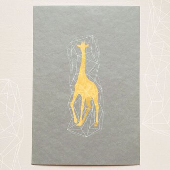 キリンのポストカード（３枚入り）の画像