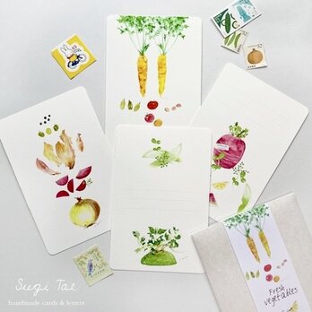 Fresh Vegetables 野菜のカードセットの画像