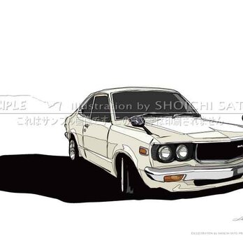 マツダ RX-3　カーイラストポスター(A4サイズ)の画像