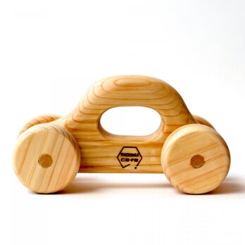【木製】くるまのおもちゃ：ひのき（名入れ可）の画像