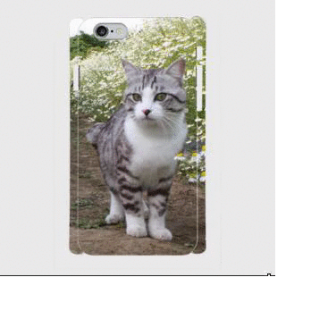 ニャン吉スマホケース【カモミール】*受注製作＊iPhone Galaxy Xperia ARROWS AQUの画像