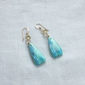 Symmetric Blue Opal Pierce & Earring　Mの画像