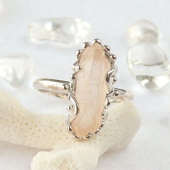 チベタンピンククォーツのリング　11号