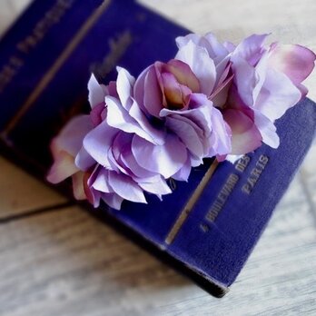 バレッタ ■ 紫陽花の花びら ■ ラベンダーの画像
