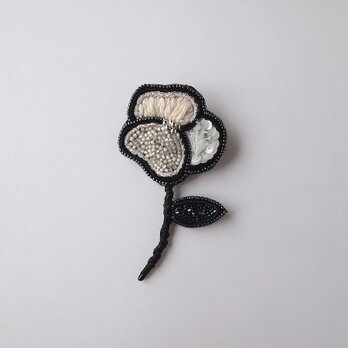 cotton candy 刺繍 ブローチ 【hana】