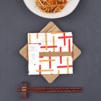 送料無料【きんぴらごぼう柄】お惣菜手ぬぐい（まめ丈）