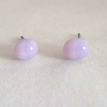 GLASS beans pierce pink×purpleの画像