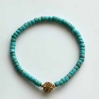 リゾートブレスレット（チューブターコイズ）