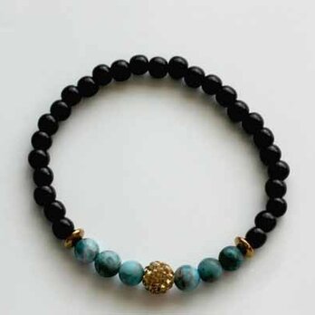 リゾートブレスレット（ウッドとアパタイト）