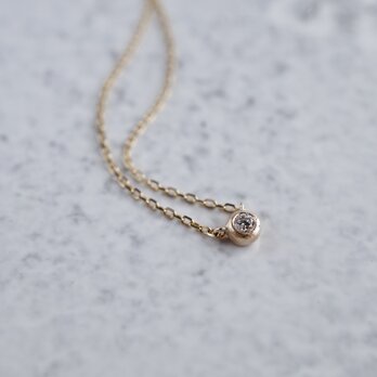 K18 Stardust diamond necklace [P063K18YG]の画像