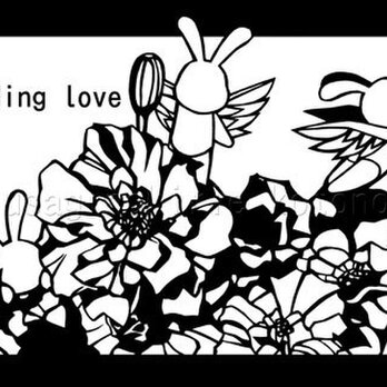 ＜切り絵マリーゴールド＞ポストカード１０