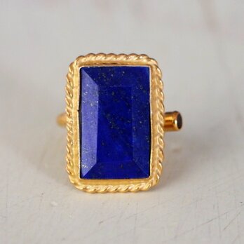 古代スタイル　ラピスラズリ　指輪　9.5号