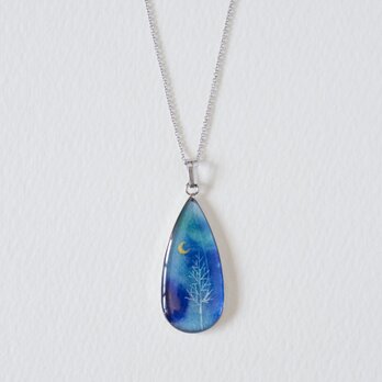 雫のペンダント94/銀の木
