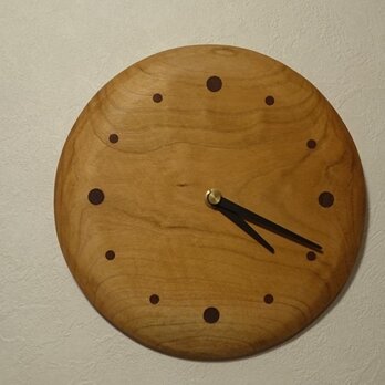 木の時計(小)の画像