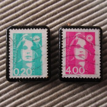 ★フランス　 切手ピアス1099の画像