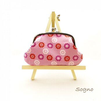 （再販）親子がま口*Daisies in Pink