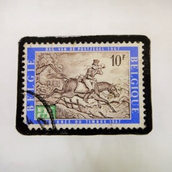 　ベルギー　馬切手ブローチ1129の画像