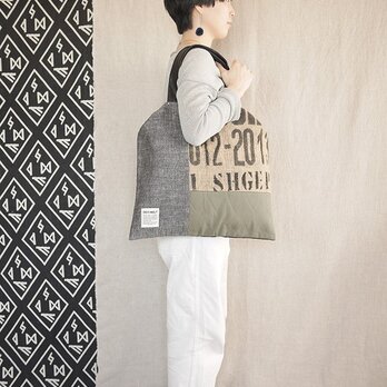 Coffee patchwork bag02-d (L)の画像